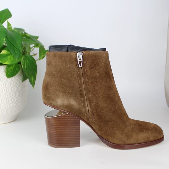 New ALEXANDER WANG Gabi Suede Ankle Boots - Picture 8 of 16